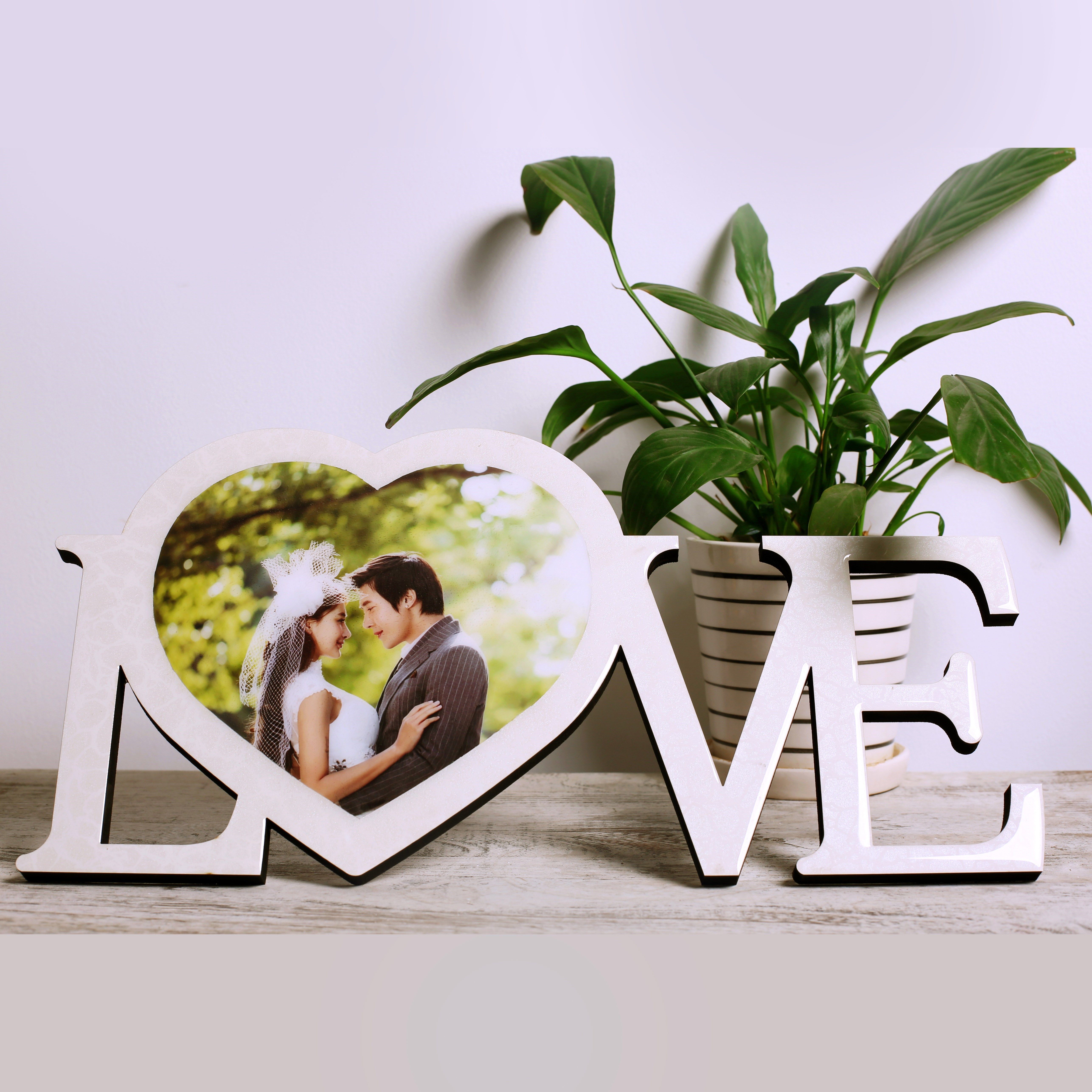 可爱_大韩水晶摆台可爱新相框木版画制作桌摆烤瓷儿童宝宝婚纱照片