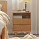 卧室全实木床头柜北欧现代简约橡木边柜储物柜迷你双抽屉收纳柜子