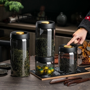 德国进口茶叶罐盒精品高档密封储存绿茶装茶存茶储茶花茶家用空罐
