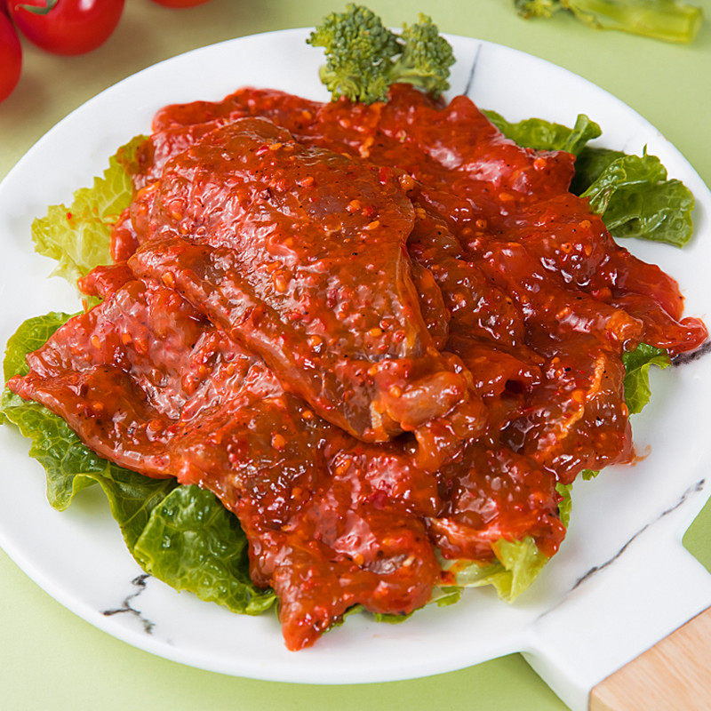 清真/泽众麻辣秘制嫩滑牛肉150g 新鲜冷冻火锅牛排海底捞食材包邮