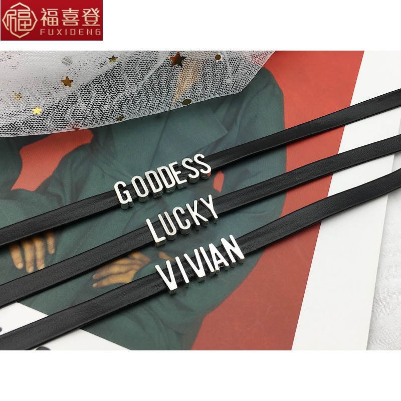 鎖骨字母項圈定制項鏈脖飾鏈choker少女紅頸短款複古英文帶姓名在類目 飾品/流行首飾/時尚飾品新, 項鍊中 - 來自Buy2taobao.com提供專業的淘寶代購服務