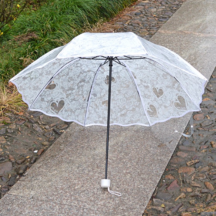 the republic of korea originality thickening Transparent umbrella fold Umbrella literature Like a breath of fresh air Long handle student Umbrella Heart Umbrellain the Home Daily , Umbrella/Rain gear/Rain/Moistureproof , Umbrella category - from Buy2taobao.com to provide professional Taobao agent buy service