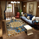 轻奢简约印花客厅卧室水晶绒地毯不易褪色耐脏防滑地毯几何客厅
