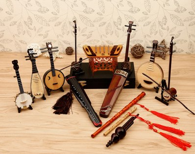 古典五弦琴乐器模型民族乐器摆件木质摆件模型民族弹拨乐器维吾尔_8折