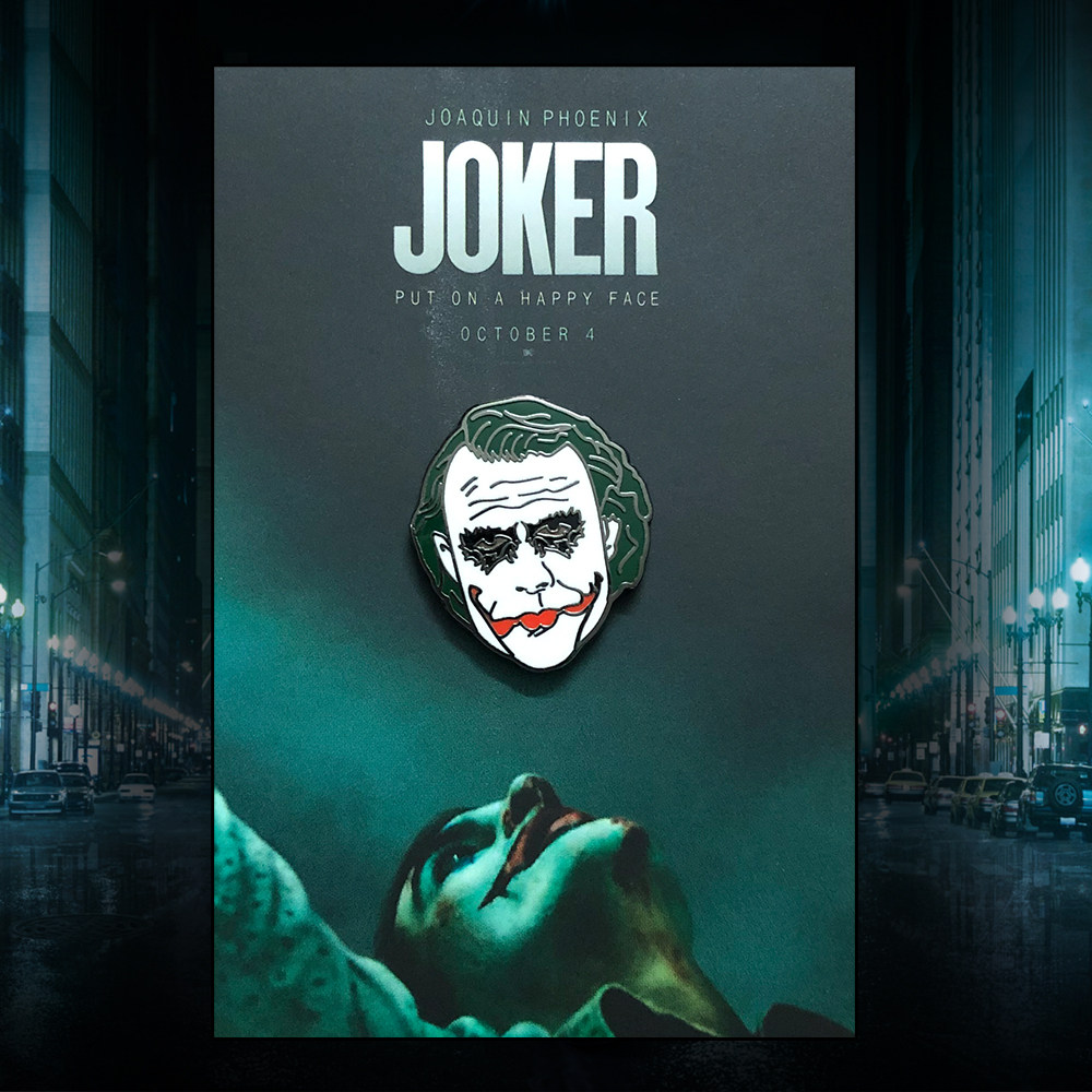 动漫dc小丑joker个性徽章ins网红款男女情侣时尚潮流胸针帽子配件