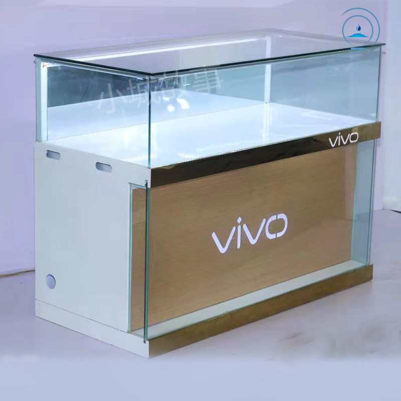 新品华为手机柜台vivo展架oppo珠宝展示柜前开靠墙柜小米logo定做