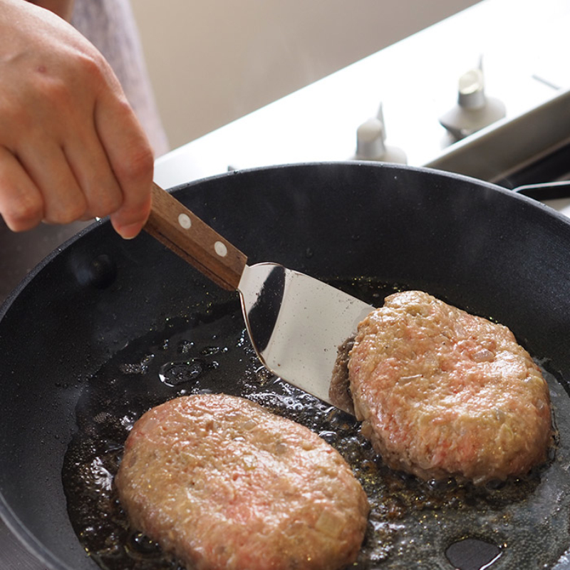 MONO玉子烧煎铲｜日本进口木柄迷你煎铲小锅铲煎蛋煎肉饼早餐煎铲