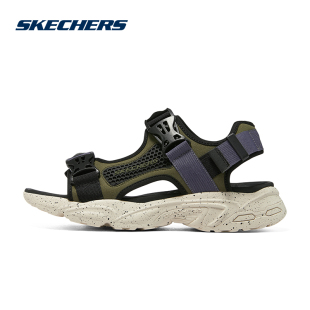 Skechers斯凯奇凉鞋男2024年夏季新款休闲百搭缓震防滑沙滩鞋男鞋