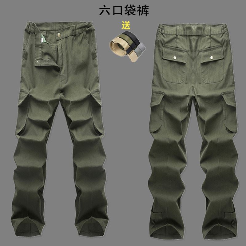 工作裤男加厚纯棉耐磨结实工地工人劳动干活机汽修工装电焊劳保裤|msdalam kategori Pakaian Lelaki, seluar santai - dari Buy2taobao.com untuk memberikan perkhidmatan ejen Taobao profesional membeli