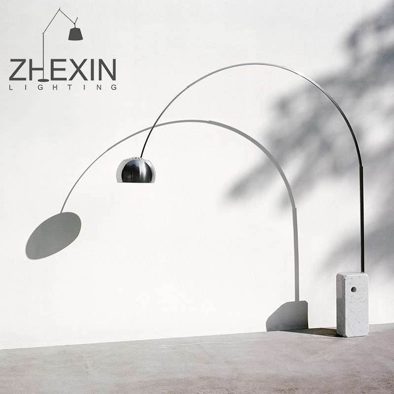 flos意大利原装进口arco 钓鱼灯落地灯客厅餐厅书房现代简约灯具