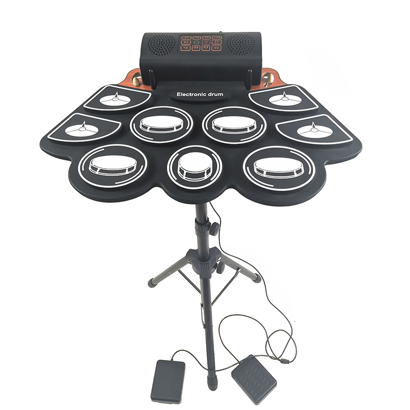 手卷电子鼓架子鼓成人儿童初学者便携式电子鼓演奏乐器电鼓旗舰.