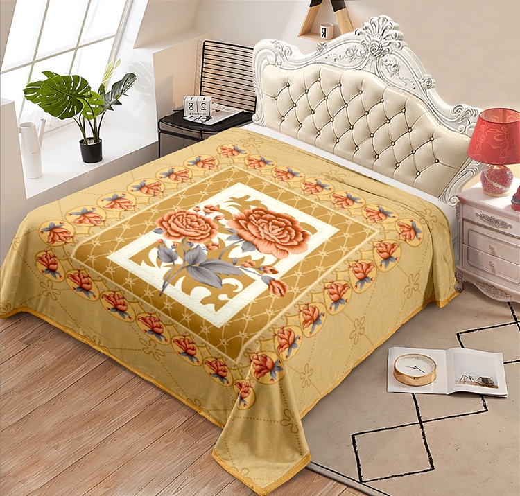 3d图 家纺床品效果图 法兰绒毯子模版 印花设计必被 模拟床品