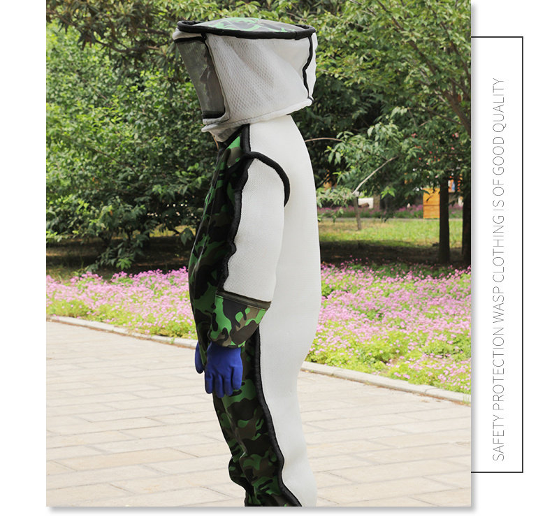 防蜂衣防蜂服马蜂服降温养蜂凉快头盔式上树迷彩加厚型凉爽取蜂蜜