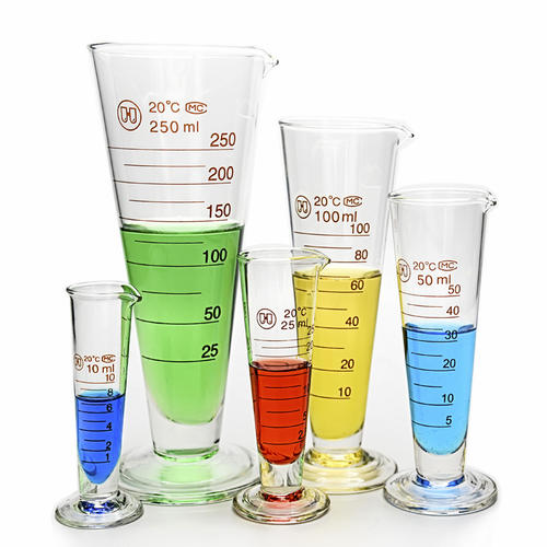 量杯华鸥工业量桶量筒三角刻度1000ml玻璃锥形其它