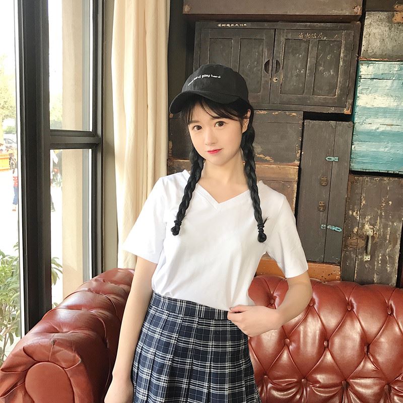 summer Short sleeved new pattern T-shirts Self cultivation student Embroidery Simplicity Pink girl T-shirt jacket Primer half sleevein the Women's clothing/Boutique , T-shirt category - from Buy2taobao.com to provide professional Taobao agent buy service