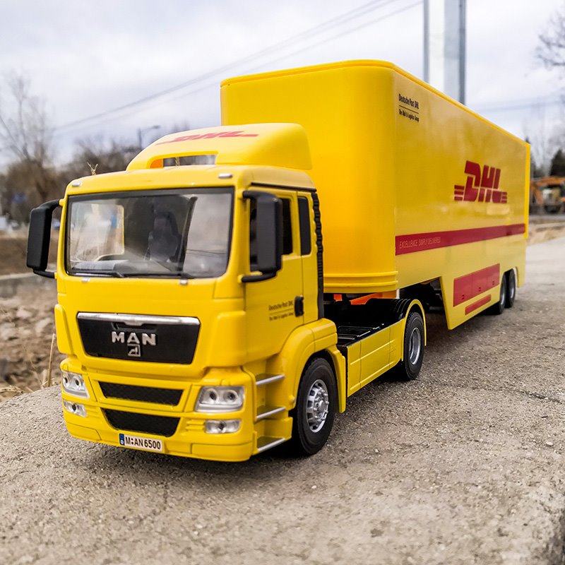 精品man合金车头黑色大号达喀尔ktm车队卡车车模