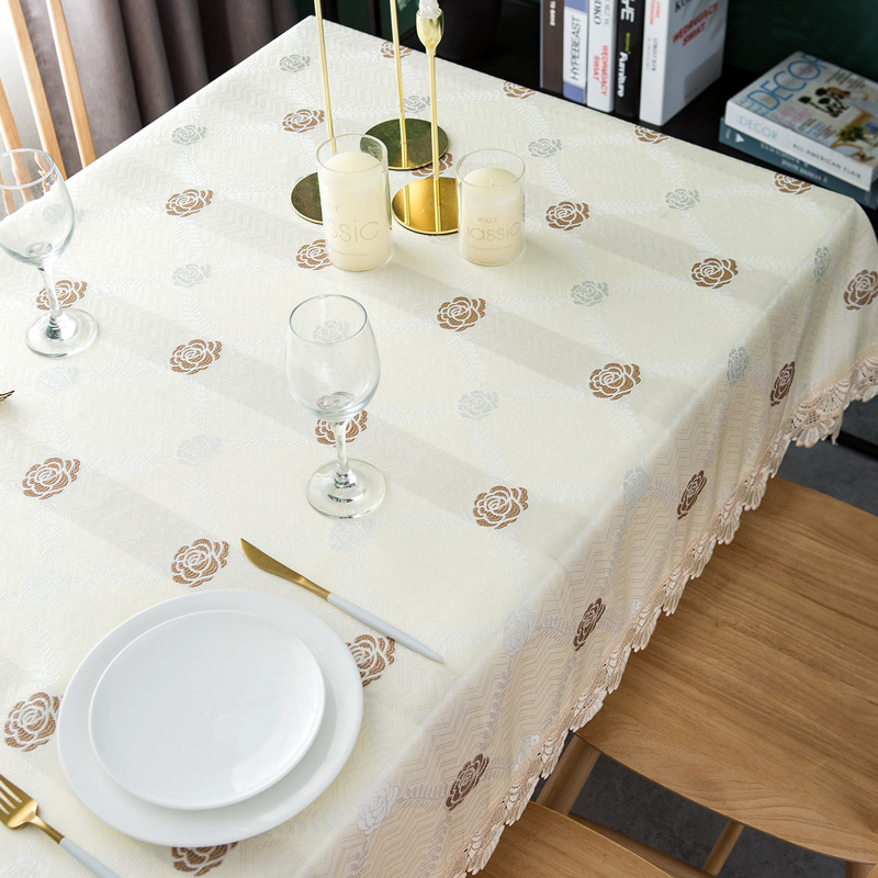 餐桌布茶几布写字台书桌布现代简约餐桌布圆形长方形家用布艺桌布