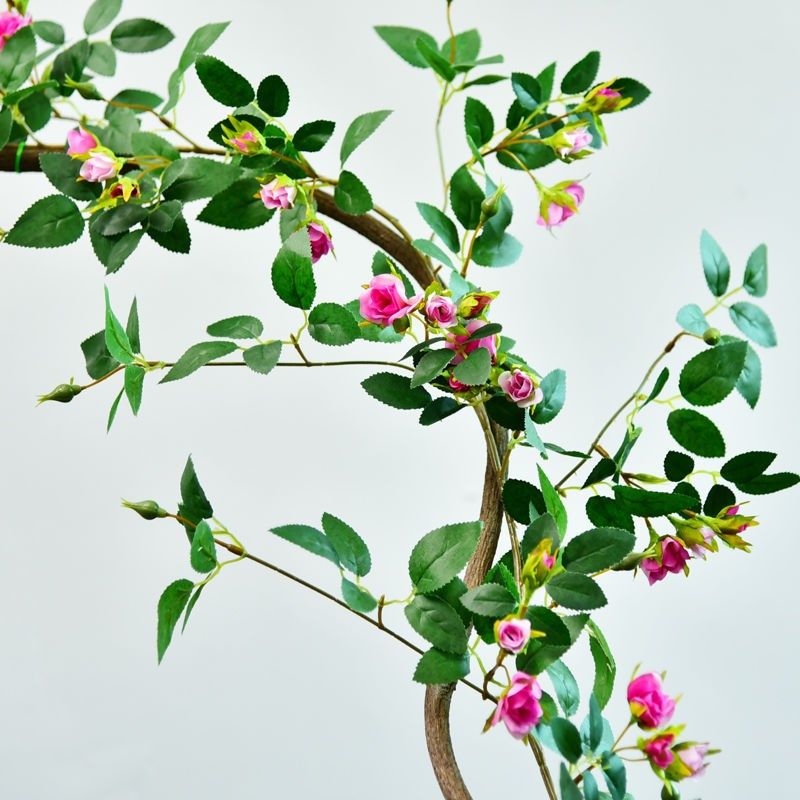 仿真花藤假花藤条缠绕藤蔓植物室内空调管装饰遮挡塑料花壁挂