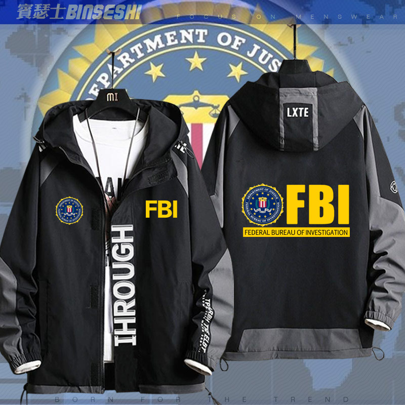 fbi美国联邦调查局特工电影周边创意二次元男女夹克衣服外套jl