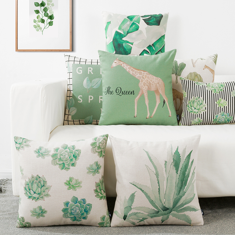 Scandinavian simplicity ins Cotton and hemp Pillowcase Lumbar pillow automobile Cushion European style Office sofa Pillow Bedside backrestin the Home Fabric , Pillow/Pillow category - from Buy2taobao.com to provide professional Taobao agent buy service