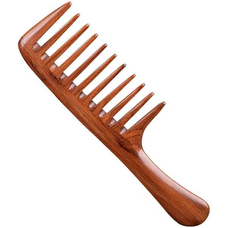 梳子木梳 长发 超大号_西溪子大齿梳子宽齿卷发梳超大号无静电木梳