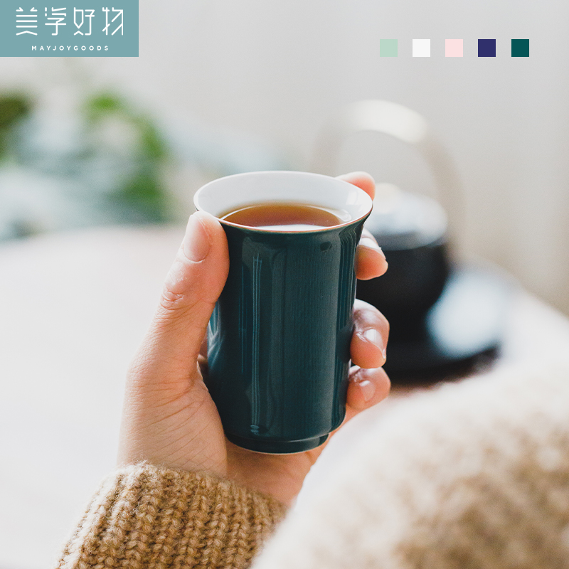 美学好物茶杯品茗杯暖手杯陶瓷主人杯单杯普洱茶小茶杯茶碗家用