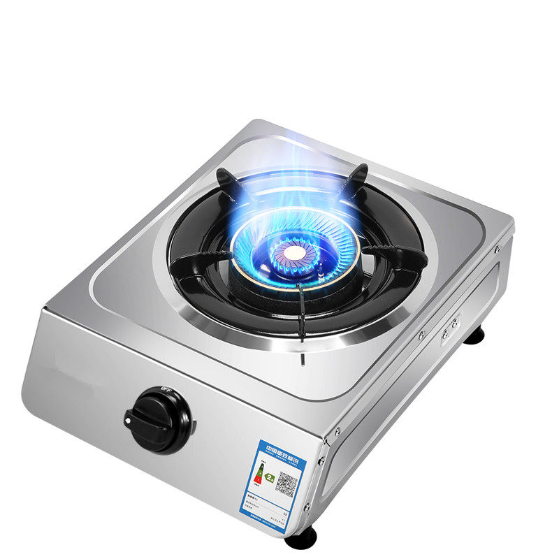 灶台式 猛火灶_华帝燃气灶单灶家用不锈钢台式煤气灶单个灶具液化气