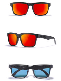 欧美潮流运动方形偏光太阳眼镜男女通用防紫外线户外驾驶垂钓墨镜