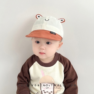 1岁8个月2男宝帽子3宝宝棒球帽男婴鸭舌帽脑子婴儿遮阳帽小月龄