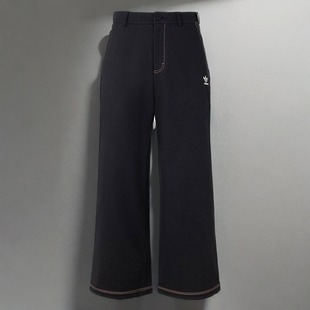 Adidas/阿迪达斯 三叶草男冬新款时尚宽松直筒休闲运动裤 IY5376