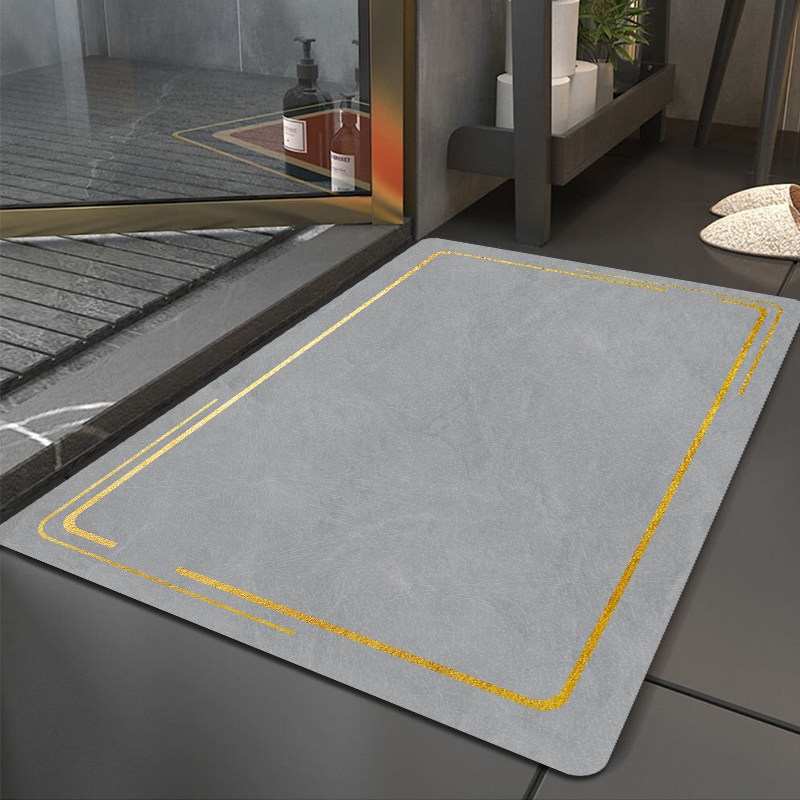 地垫硅藻泥简约浴室进门入户门垫厨房厕所吸水防滑卫浴脚垫子家用