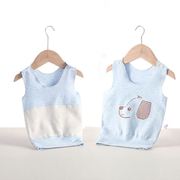 Baby belly vest autumn and winter warm baby spring and autumn sling vest children middle and small children wear German velvet bottoming thin