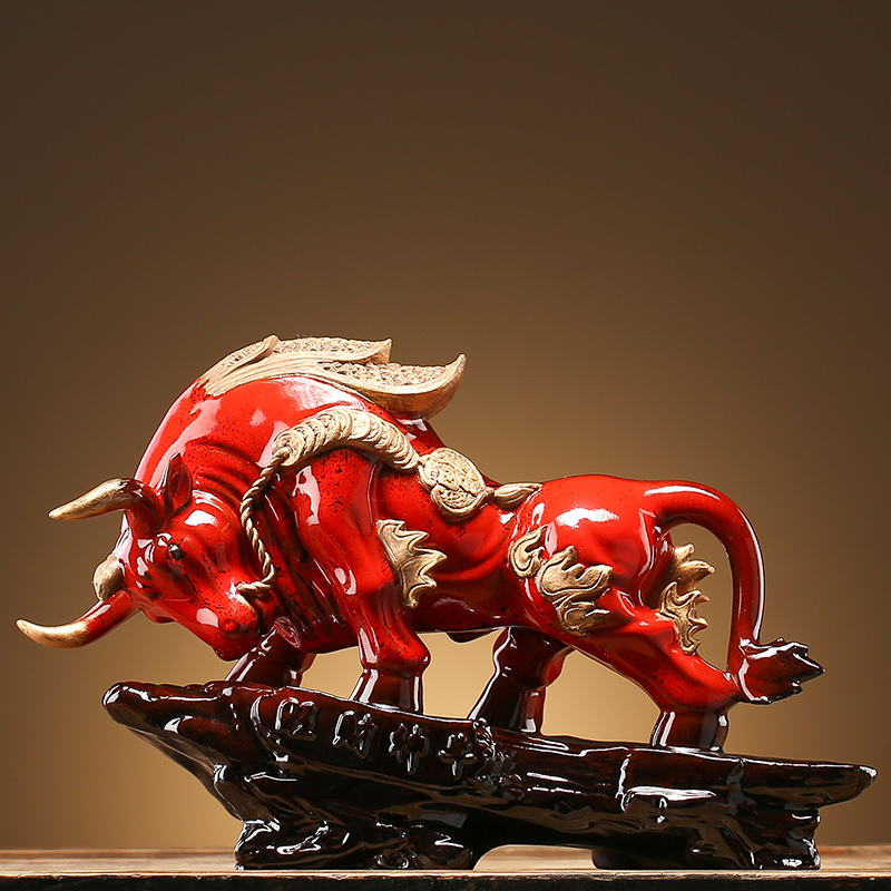 红牛摆件