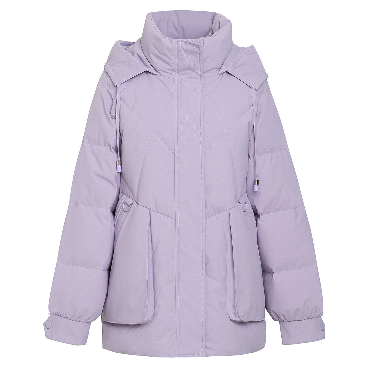 雪中飞2021秋冬新款羽绒服连帽女休闲时尚短款大口袋挡风保暖外套