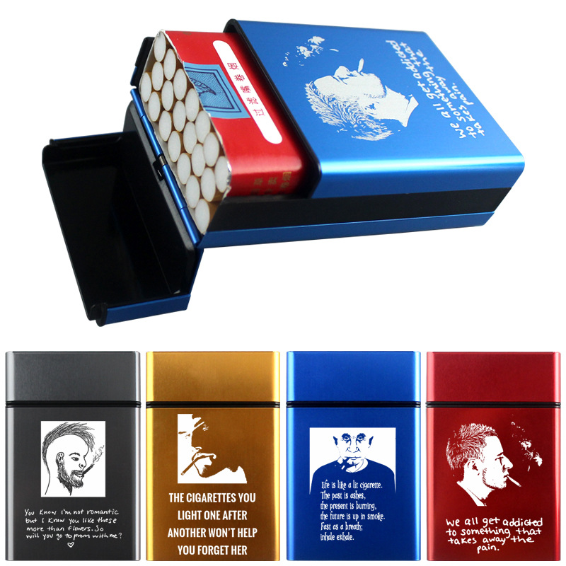 Soft Pack Aluminum alloy Metal Men's Cigarette Box Case|ruв категории ZIPPO/швейцарский армейский нож/очки, курить, портсигар - от Buy2taobao.com для оказания профессиональной услуги покупки агента Taobao