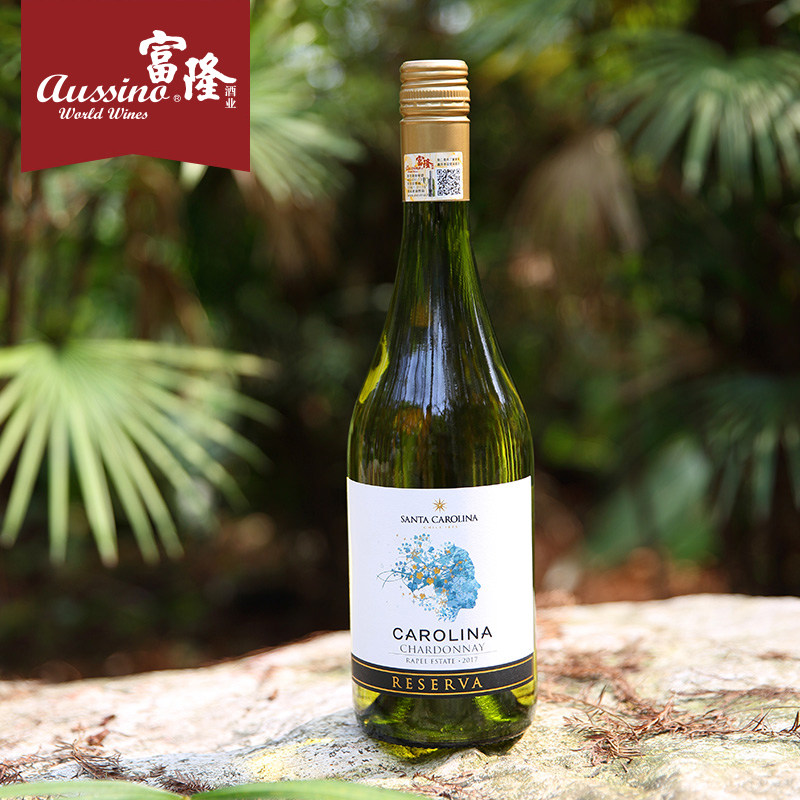 富隆酒业富隆胜卡罗珍藏霞多丽白葡萄酒智利原瓶进口珍藏级葡萄酒