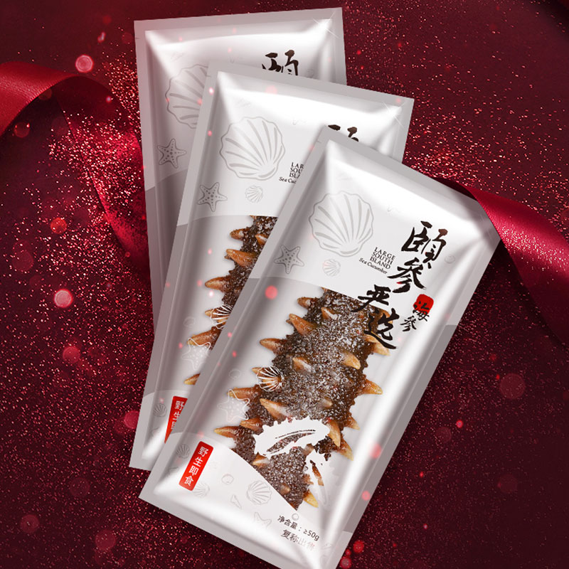 Dalian ready-to-eat sea cucumber 500g single pack sea cucumber fresh Liao thorn ginseng 9-12