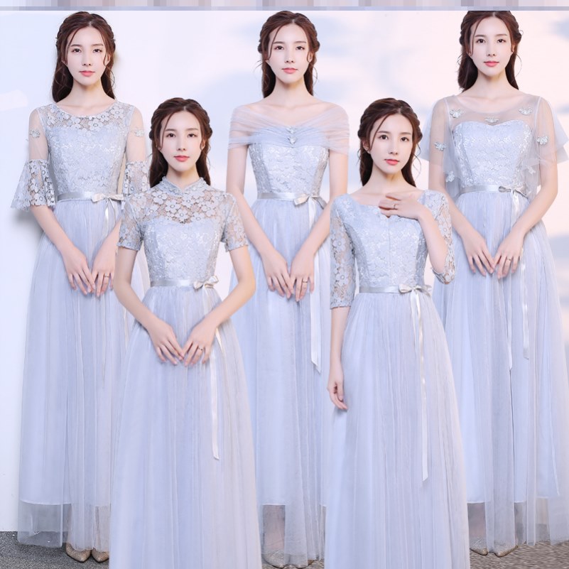 秋冬季年会简约韩版可爱低胸搭配中长款半娘服伴娘服紫色小礼服mm|ruв категории Женская одежда, Cвадебные платья, платье/вечернее платье - от Buy2taobao.com для оказания профессиональной услуги покупки агента Taobao