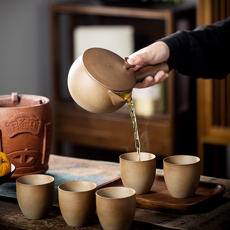 围炉煮茶室内家用陶土炭火炉套装罐罐茶壶煮茶炉器具户外温茶壶