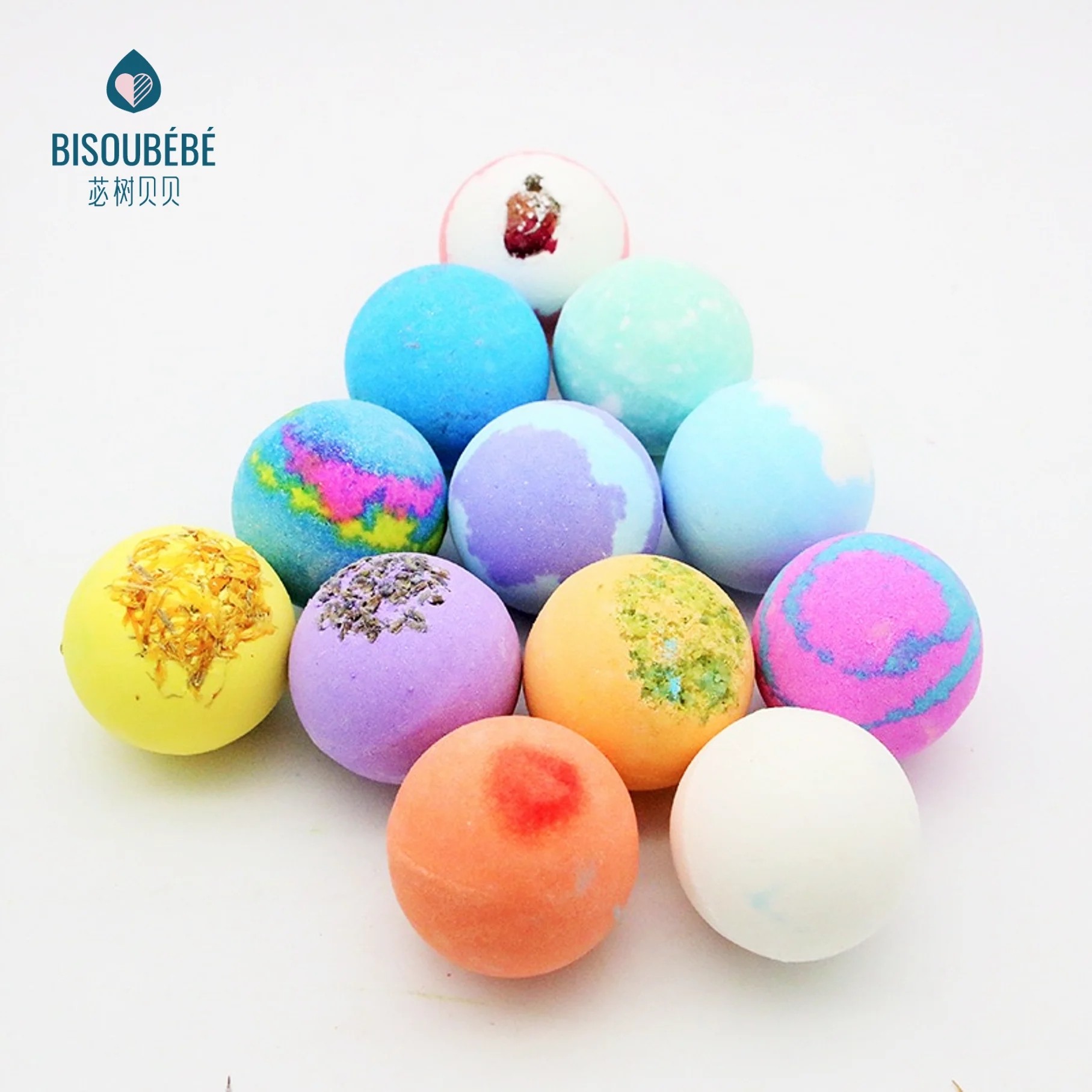 花香植物香氛浴盐球泡浴泡脚套装plant fragrance bath bombs set