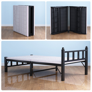 折叠床单人床轻便床铺公司夏季客厅平躺成人便携式便携床便捷帆布