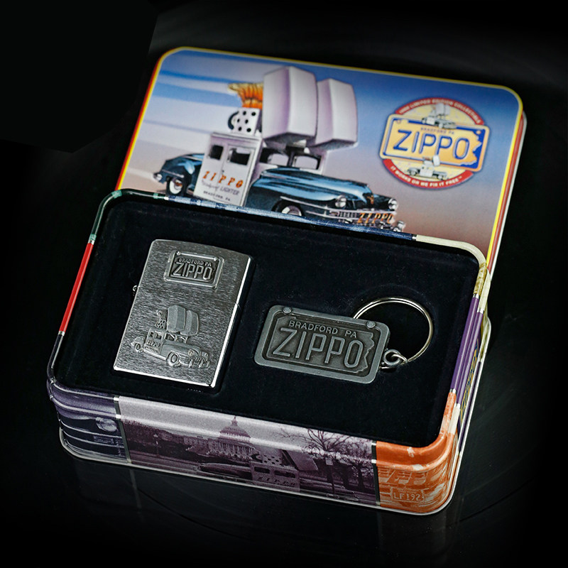 正版zippo火机 c98年度纪念版双打小汽车 男士礼盒装限量收藏级