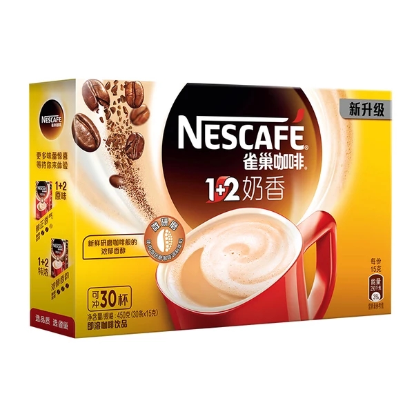 雀巢咖啡1+2微研磨奶香三合一速溶咖啡粉30条*15g|msdalam kategori kopi/oatmeal/Dibancuh ke dalam teh, kopi segera/biji kopi/serbuk, kopi segera - dari Buy2taobao.com untuk memberikan perkhidmatan ejen Taobao profesional membeli