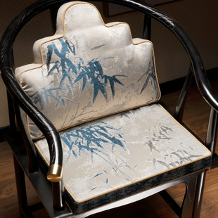 椅子垫新中式红木坐垫实木沙发垫太师椅圈椅茶桌椅垫座垫防滑垫子
