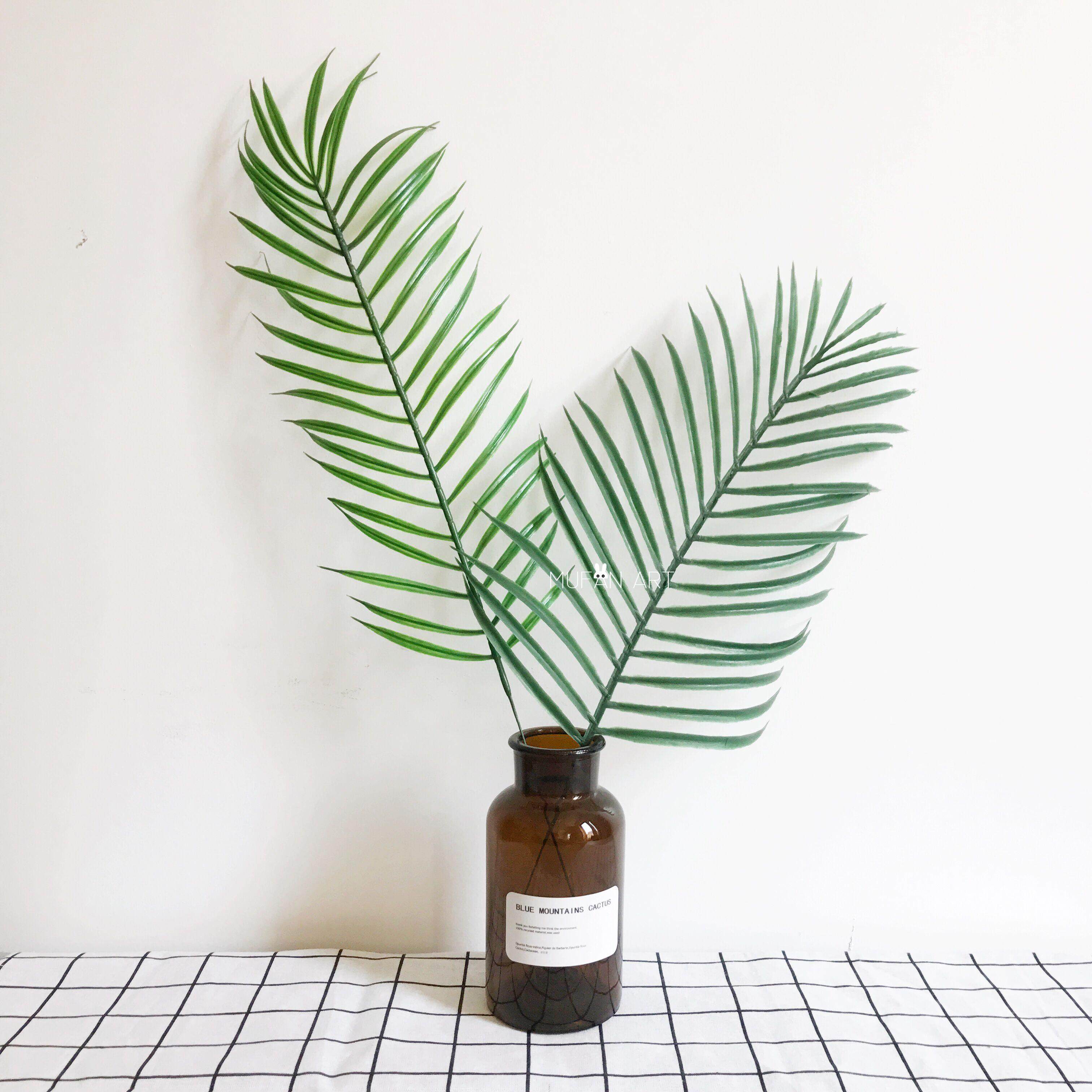 ins北欧风仿真大散叶小散叶 插花装饰绿叶 拍照摆拍道具