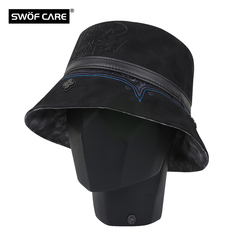 SWOFCARE/思沃福渔夫帽时尚潮流纯棉男女盆帽遮阳帽子黑色情侣款在类目 服饰配件/皮带/帽子/围巾, 帽子中 - 来自Buy2taobao.com提供专业的淘宝代购服务