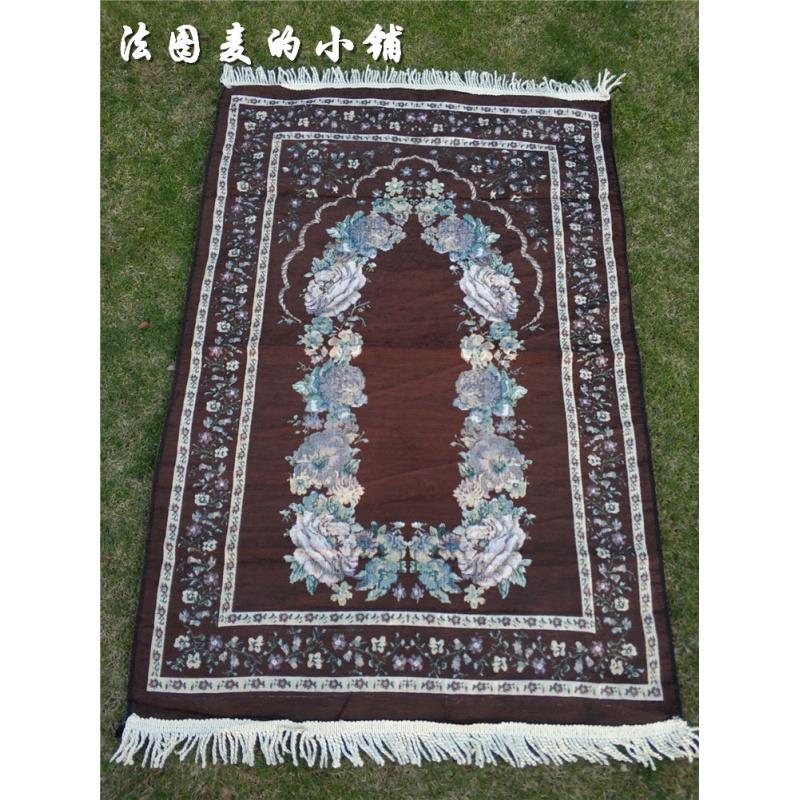 礼拜毯阿拉伯风格地毯民族风薄便携旅行拜毯回民家用寺礼拜垫 咖|msdalam kategori rumah Fabrik, Mats - dari Buy2taobao.com untuk memberikan perkhidmatan ejen Taobao profesional membeli