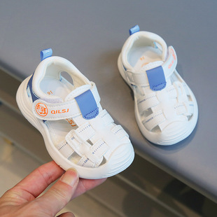 【爆款】宝宝凉鞋夏季2023新款婴儿学步鞋女0一1-3岁男童软底包头