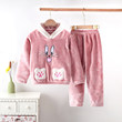 Autumn And Winter Children's Flange Pajamas Boys And Girls Baby Home Service Thickened Suit Boy Toddler Coral Velvet Autumn And Winter Children's Flange Pajamas Boys And Girls Baby Home Service Thickened Suit Boy Toddler Coral Velvet