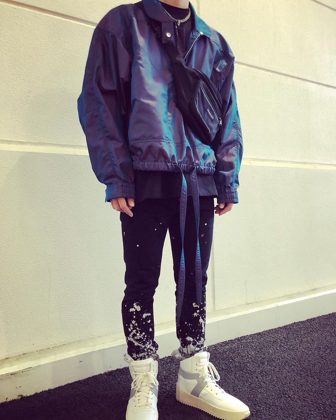 fear of god fog 6th第六季主线炫彩幻彩飘带拉链夹克冲锋衣外套